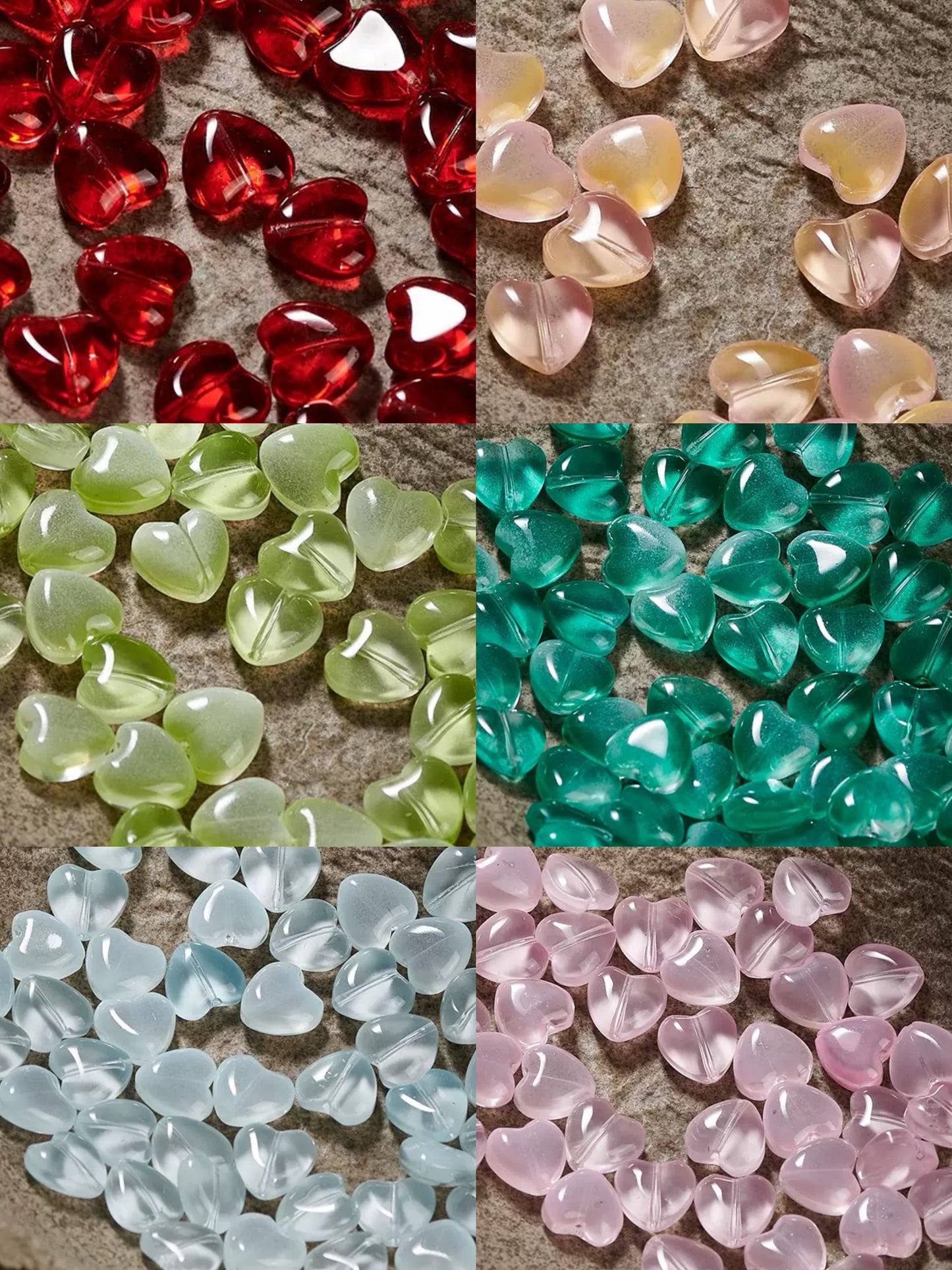 Heart-shaped Glass Beads Blind Bags